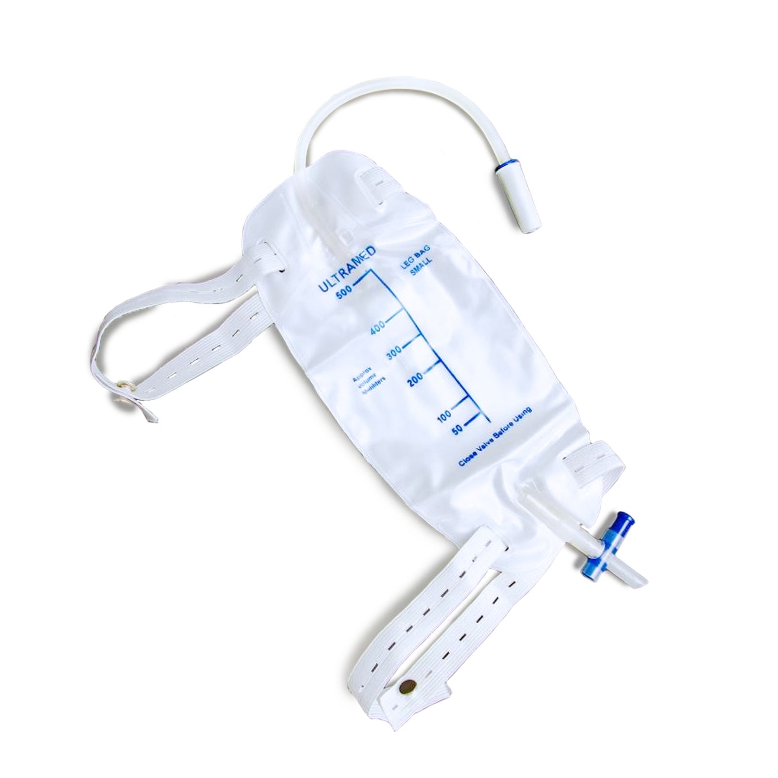 Сечоприймач ULTRAMED з фіксатором до ноги та Т-краном стерильний, 500 мл., (ULTRAMED, Єгипет).